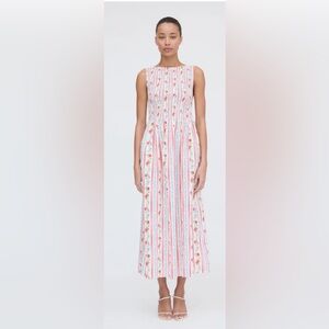 Hill House The Cosima Nap Dress in Pomegranate Stripe
